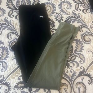 Black and olive ombré PINK leggings